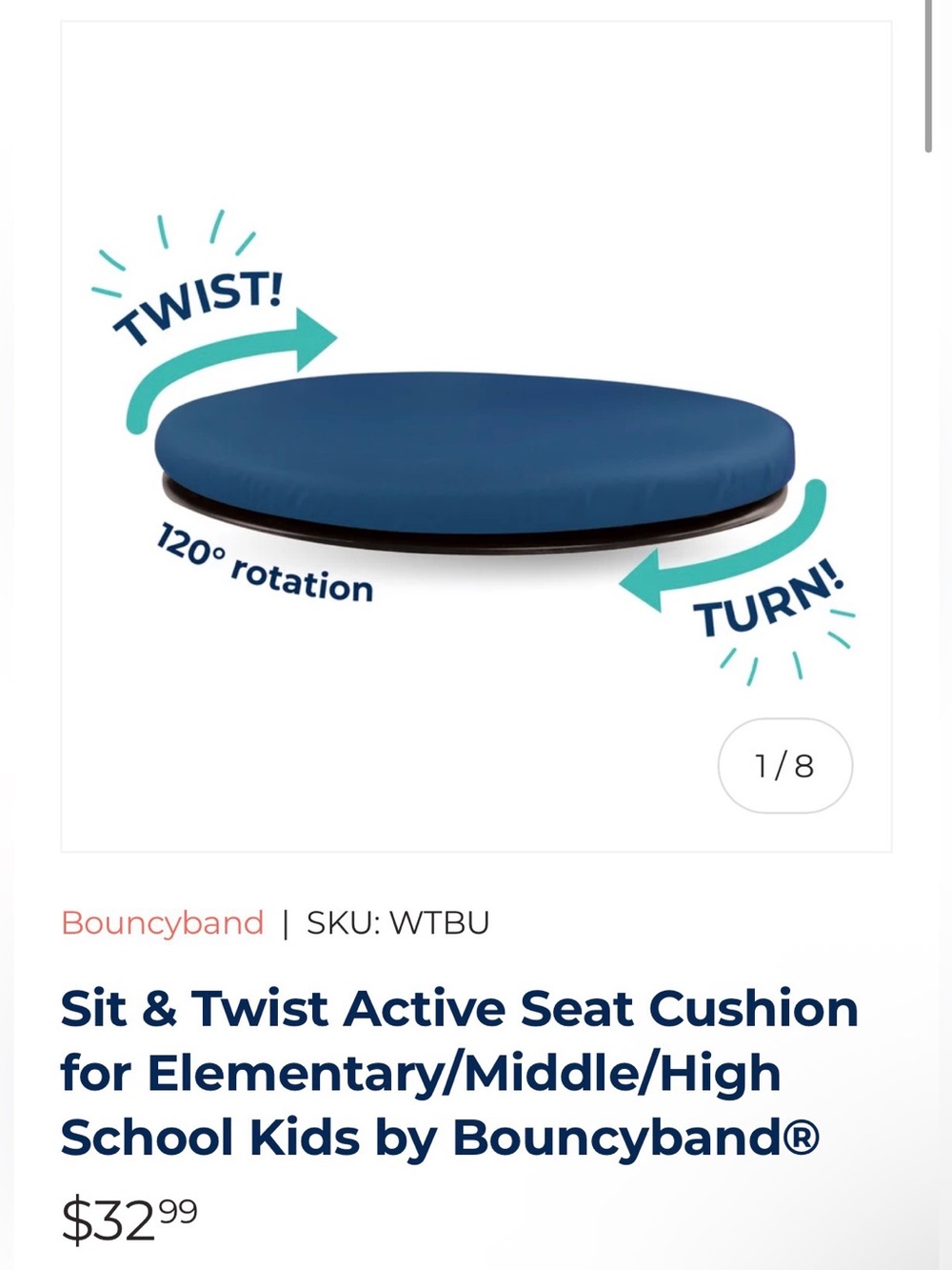 Sit & Twist Active Seat Cushion
